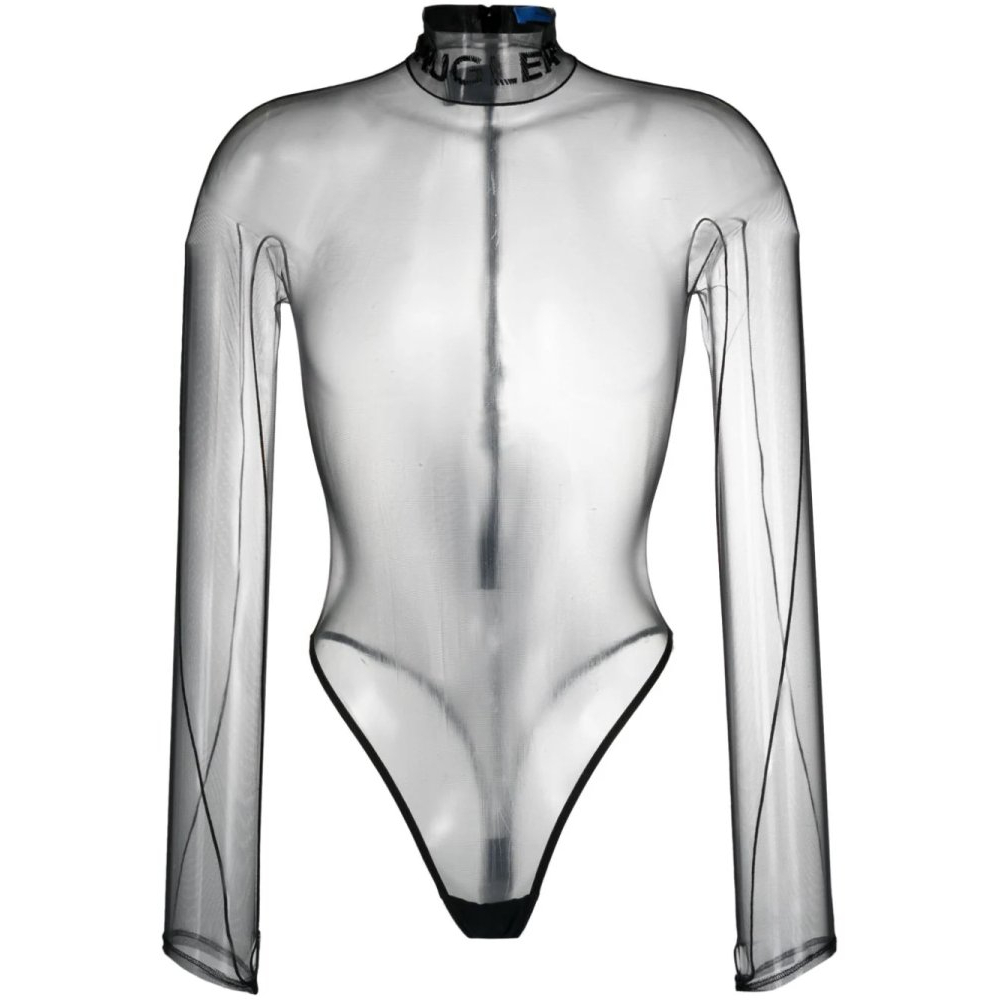 Women's 'Logo-Embossed Sheer' Bodysuit