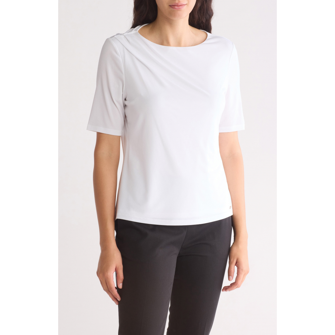 'Elbow Sleeve Draped Top' für Damen