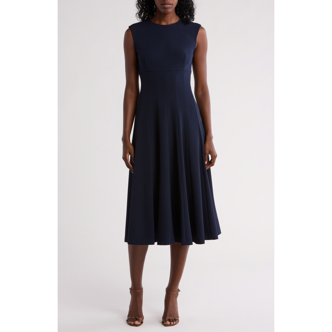 'Scuba Crepe Fit & Flare Dress' für Damen