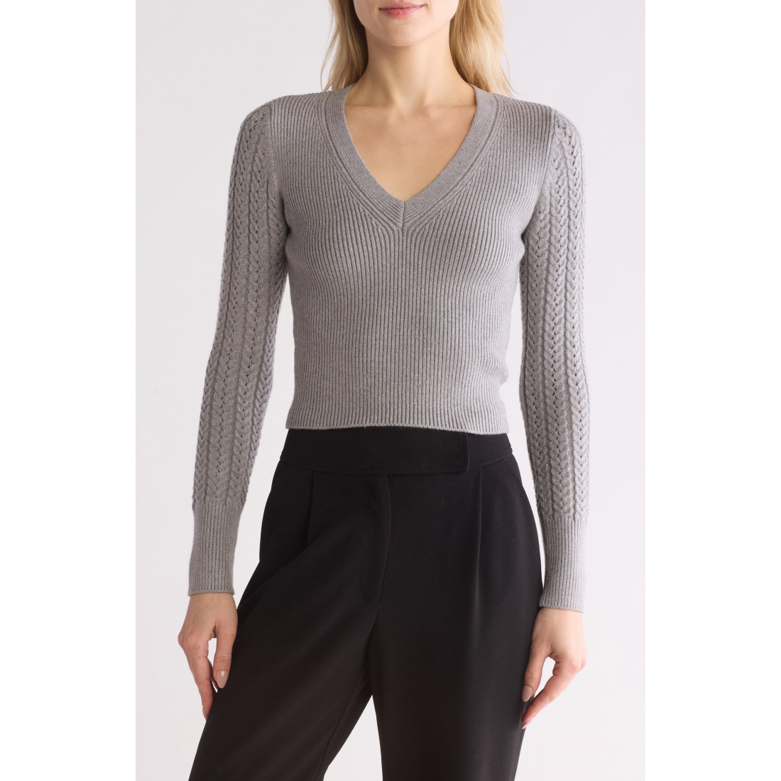 'V-Neck Sweater' pour Femmes