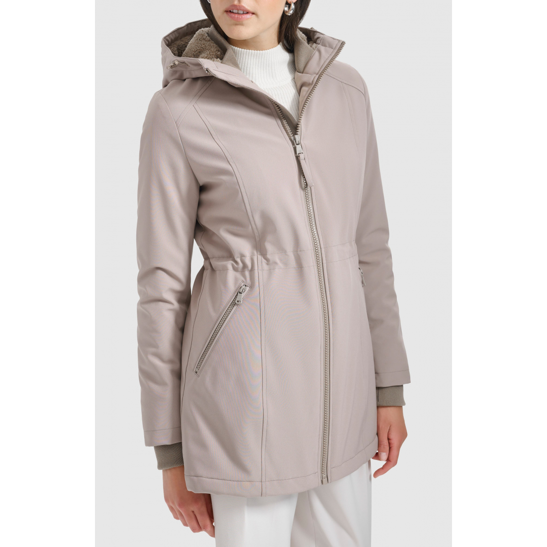 'Flextech Faux Shearling Lined Hooded Jacket' pour Femmes