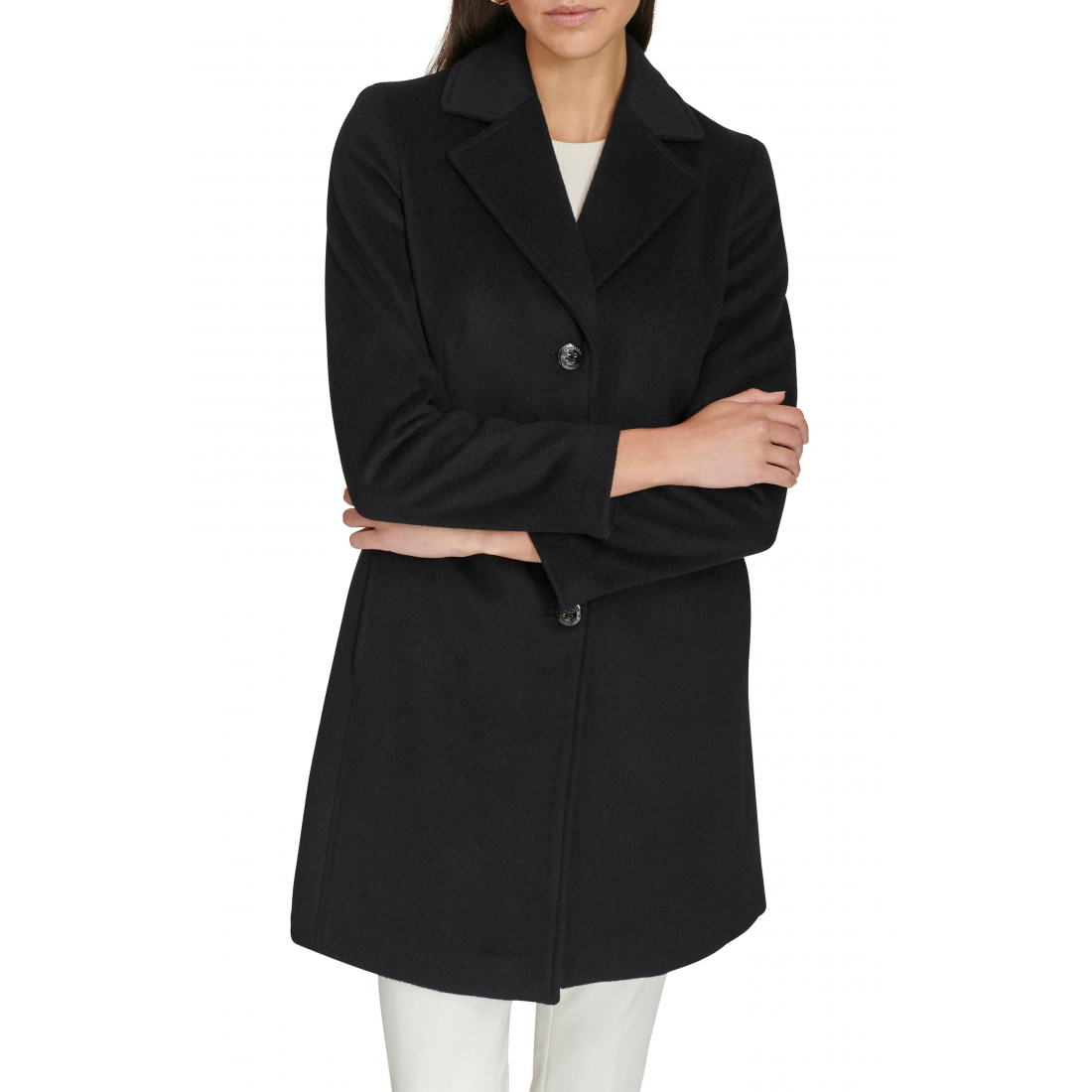 'Notch Wool Blend Coat' für Damen