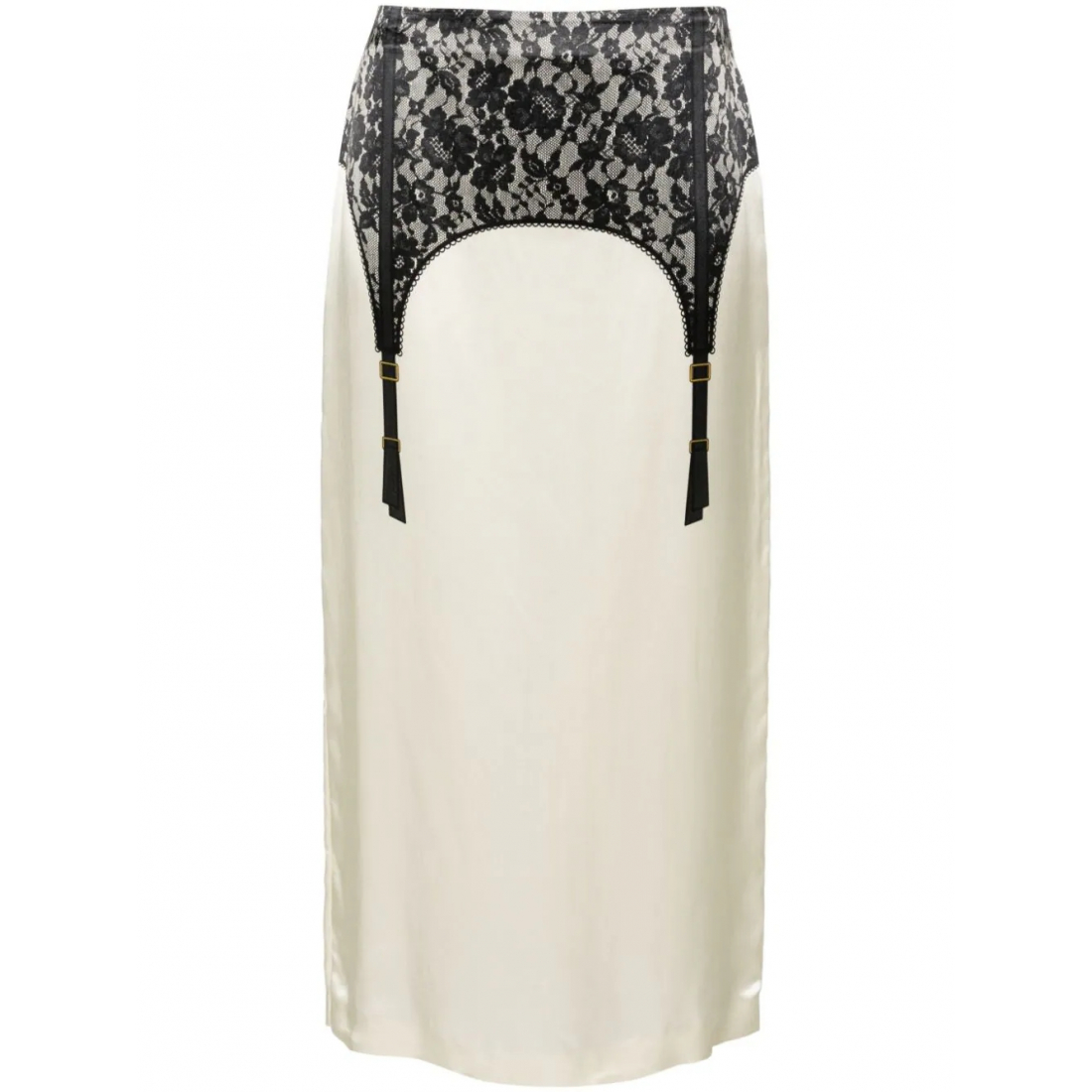 Women's 'Lingerie-Print' Midi Skirt