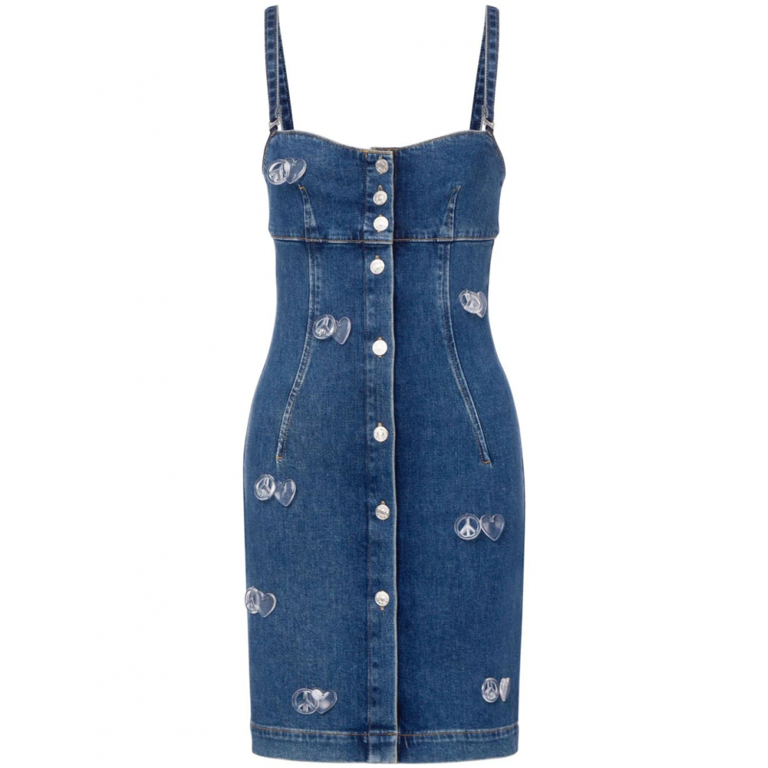 Robe mini 'Appliquéd Denim' pour Femmes