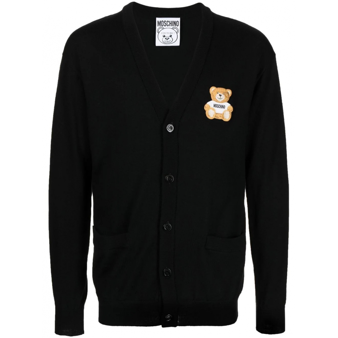 Cardigan 'Embroidered-Logo' pour Hommes