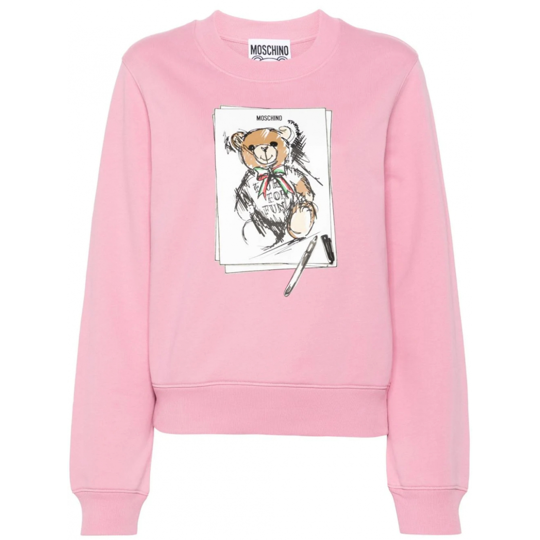 'Teddy Bear-Print' Sweatshirt für Damen