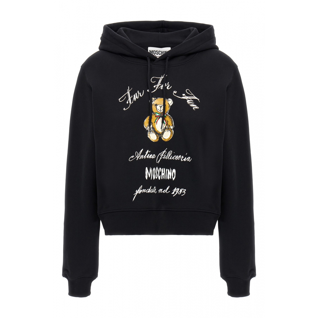 Sweatshirt à capuche  'Antica Pellicceria' Cropped' pour Femmes