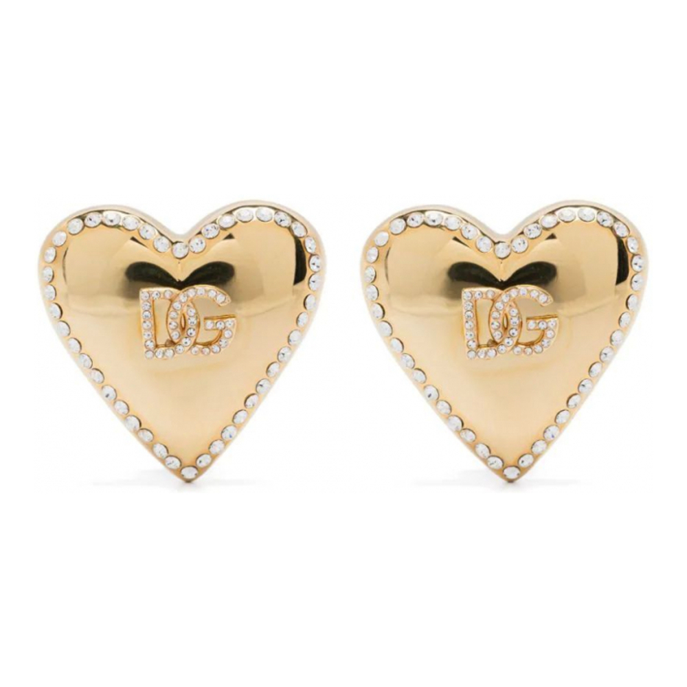 Boucles d'oreilles à Clip 'Heart-Motif' pour Femmes