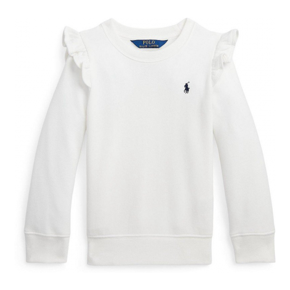 Toddler & Little Girl's 'Ruffled Fleece Sweatshirt'