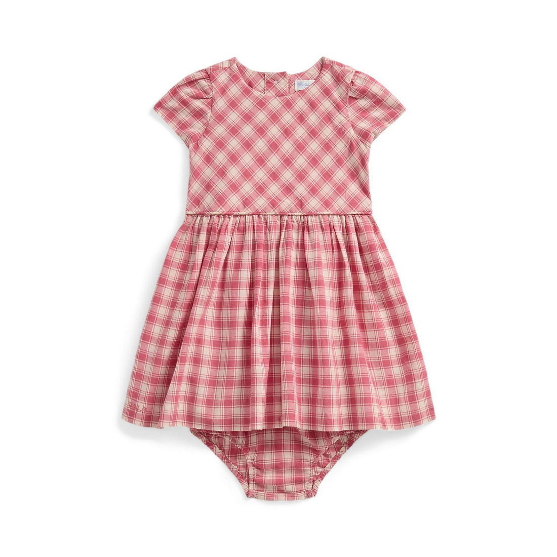 'Gingham Cotton Madras Dress' pour Bébés filles