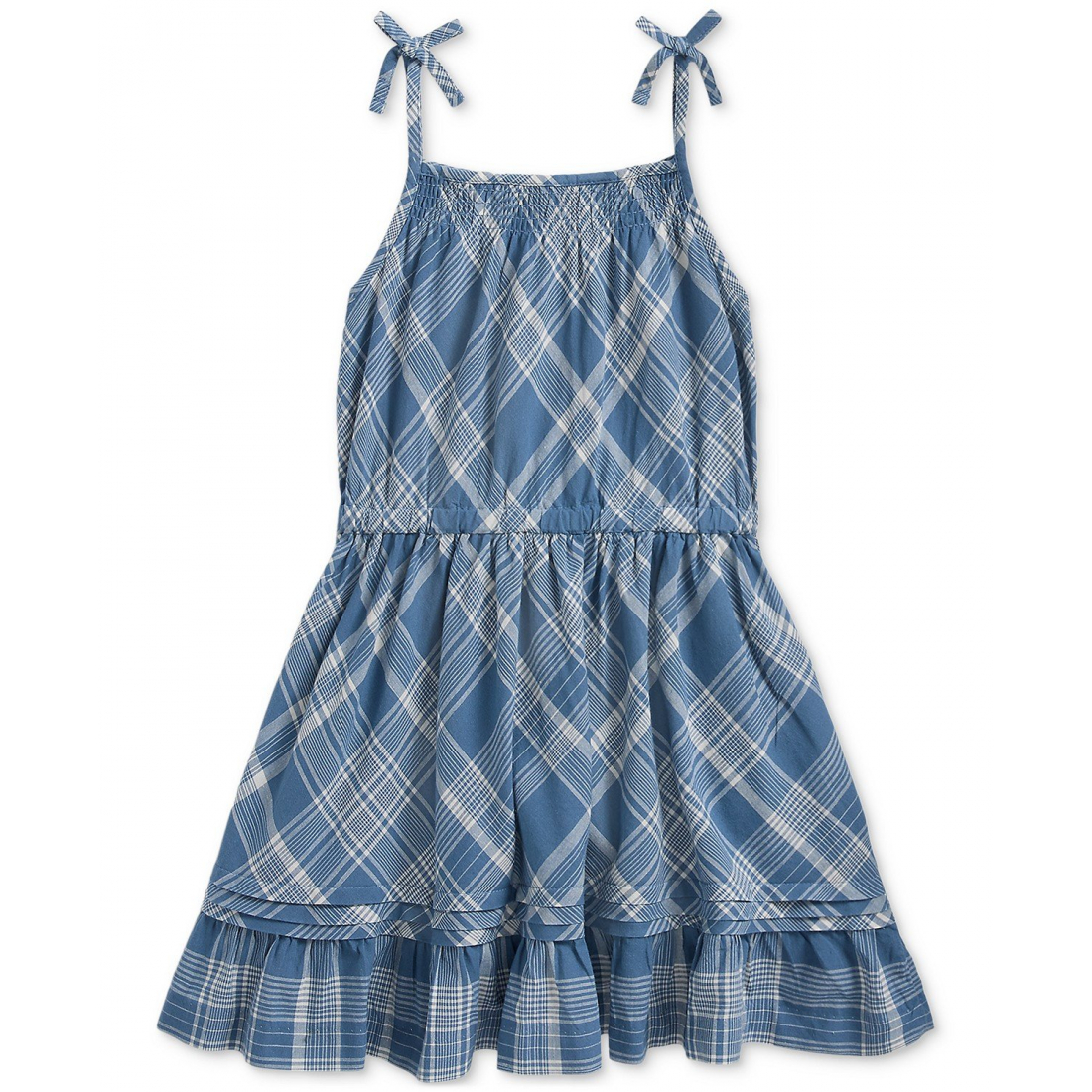 Toddler & Little Girl's 'Plaid Cotton Madras Dress'