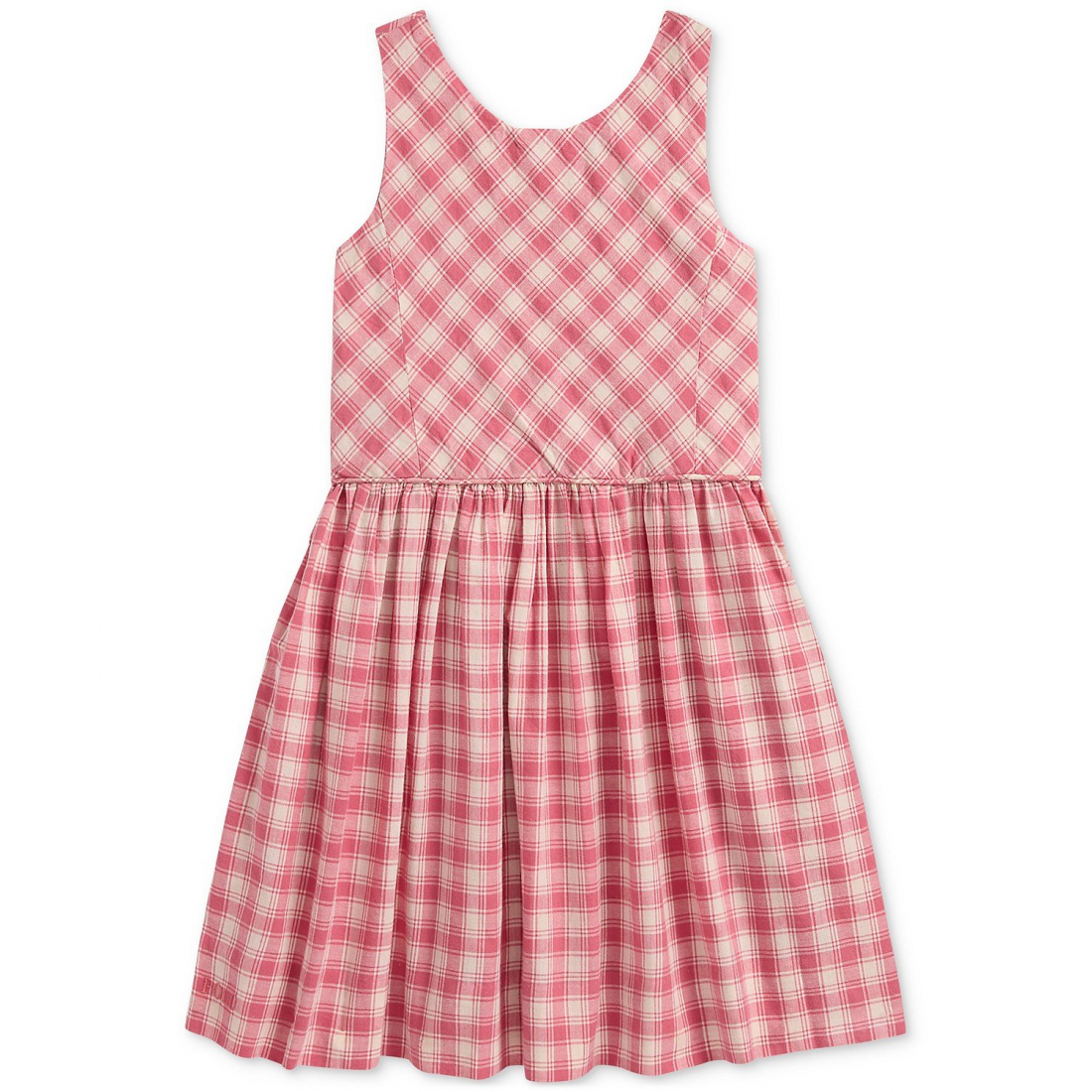 Toddler & Little Girl's 'Calissa Gingham Check Cotton Madras Dress'