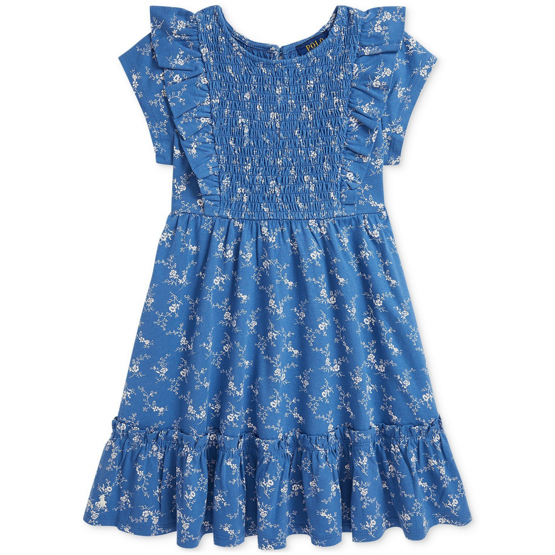 'Floral Smocked Cotton Jersey Dress' pour Bambins & petites filles