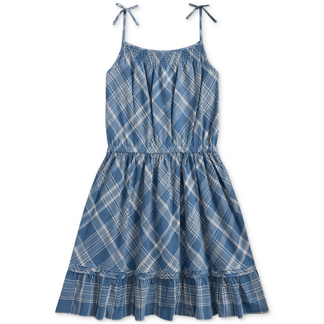 'Plaid Cotton Madras Dress' pour Grandes filles