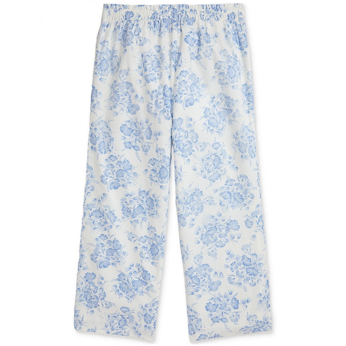 'Floral Slub Cotton Pull-On Pant' pour Grandes filles