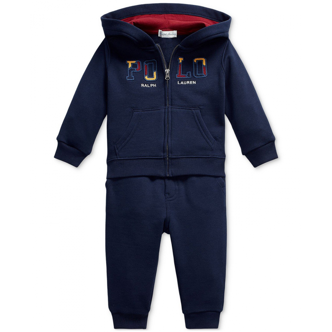 '2-Pc. Full-Zip Fleece Hoodie & Pants Set' pour Bébé