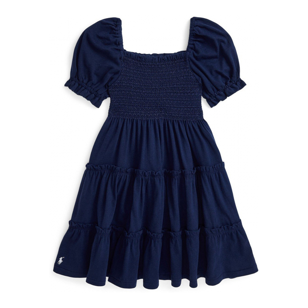 'Smocked Cotton Jersey Dress' pour Bambins & petites filles