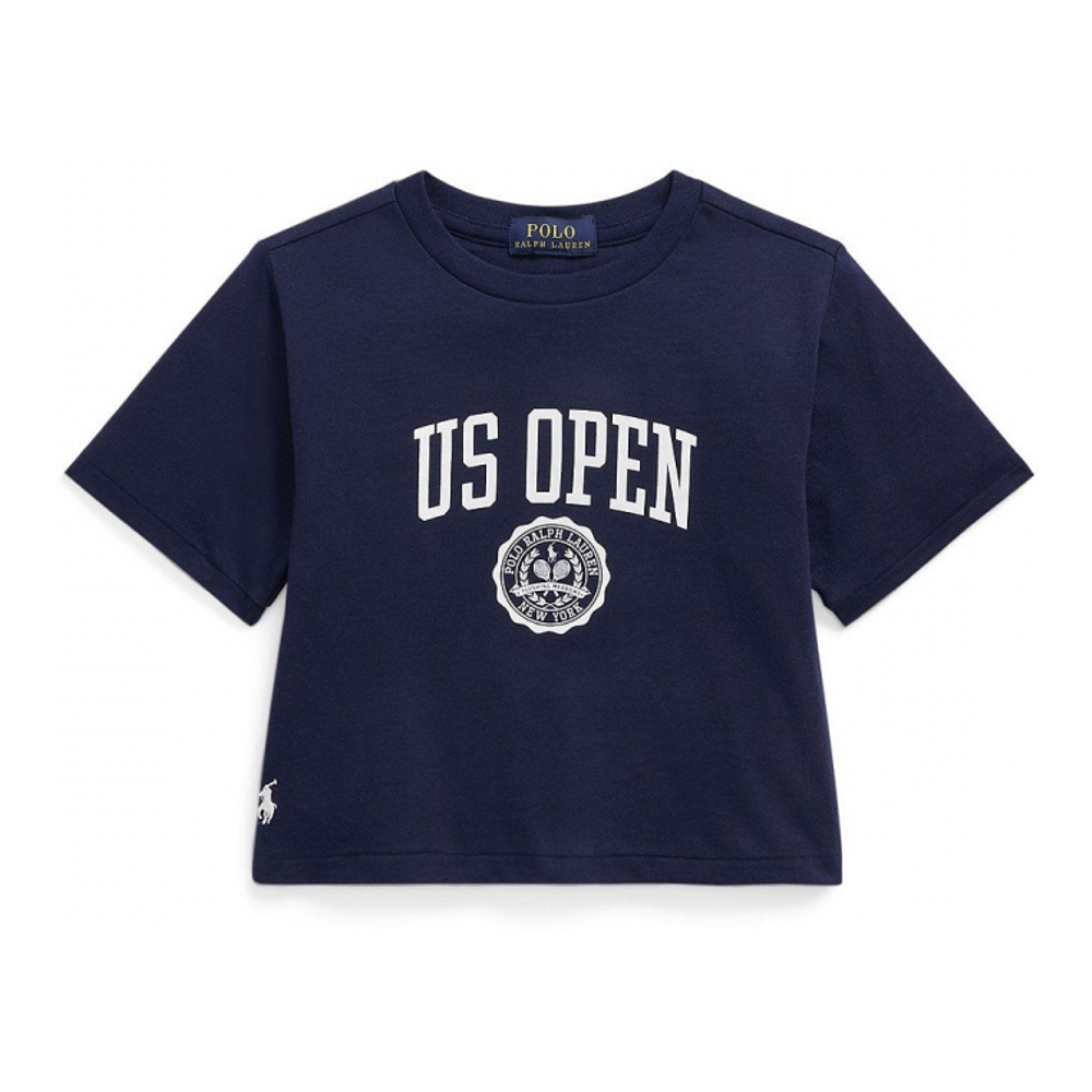 'US Open Print Cotton Jersey Boxy Tee' pour Bambins & petites filles