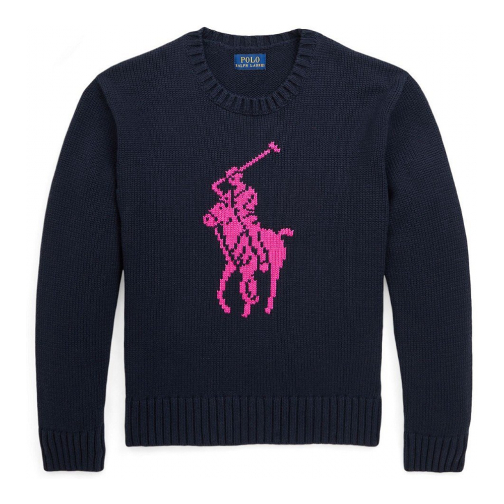 Big Girl's 'Big Pony Cotton Sweater'