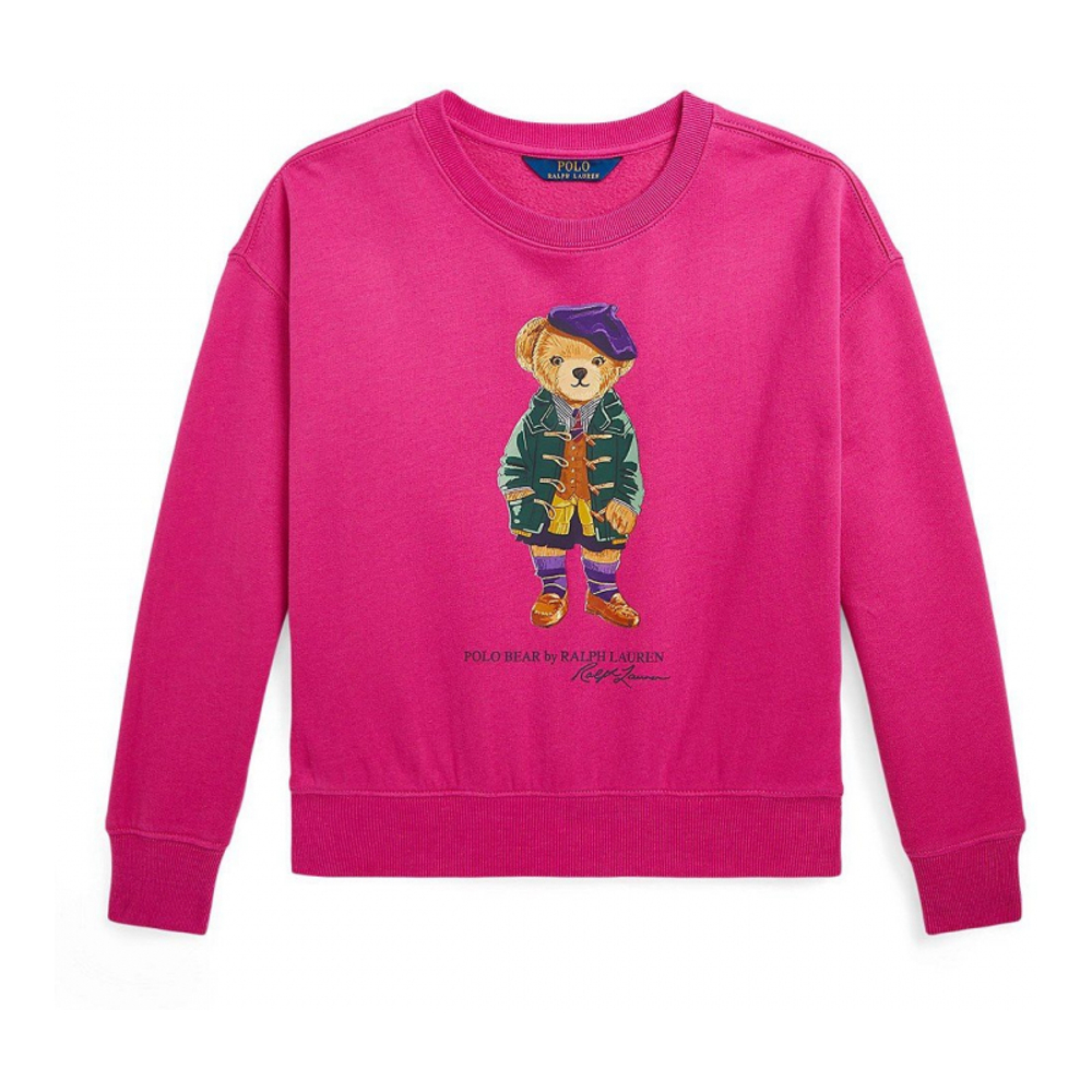 Big Girl's 'Polo Bear Fleece Sweatshirt'