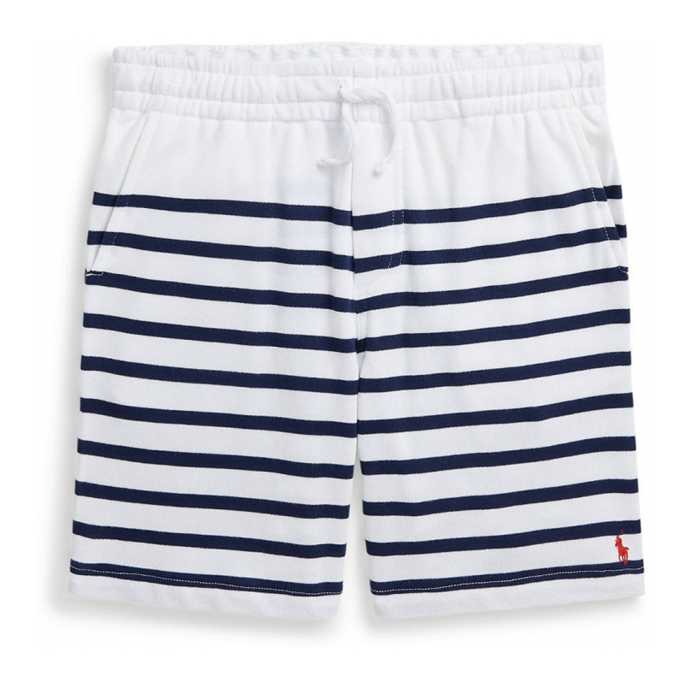 'Striped Spa Terry Drawstring Shorts' pour Grands garçons