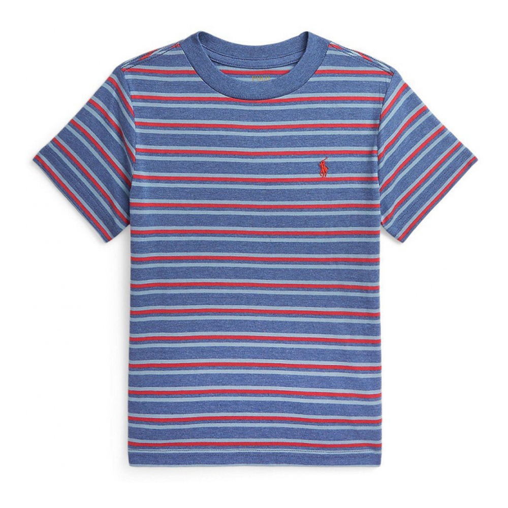 Toddler & Little Boy's 'Boy Striped Cotton Jersey Tee'