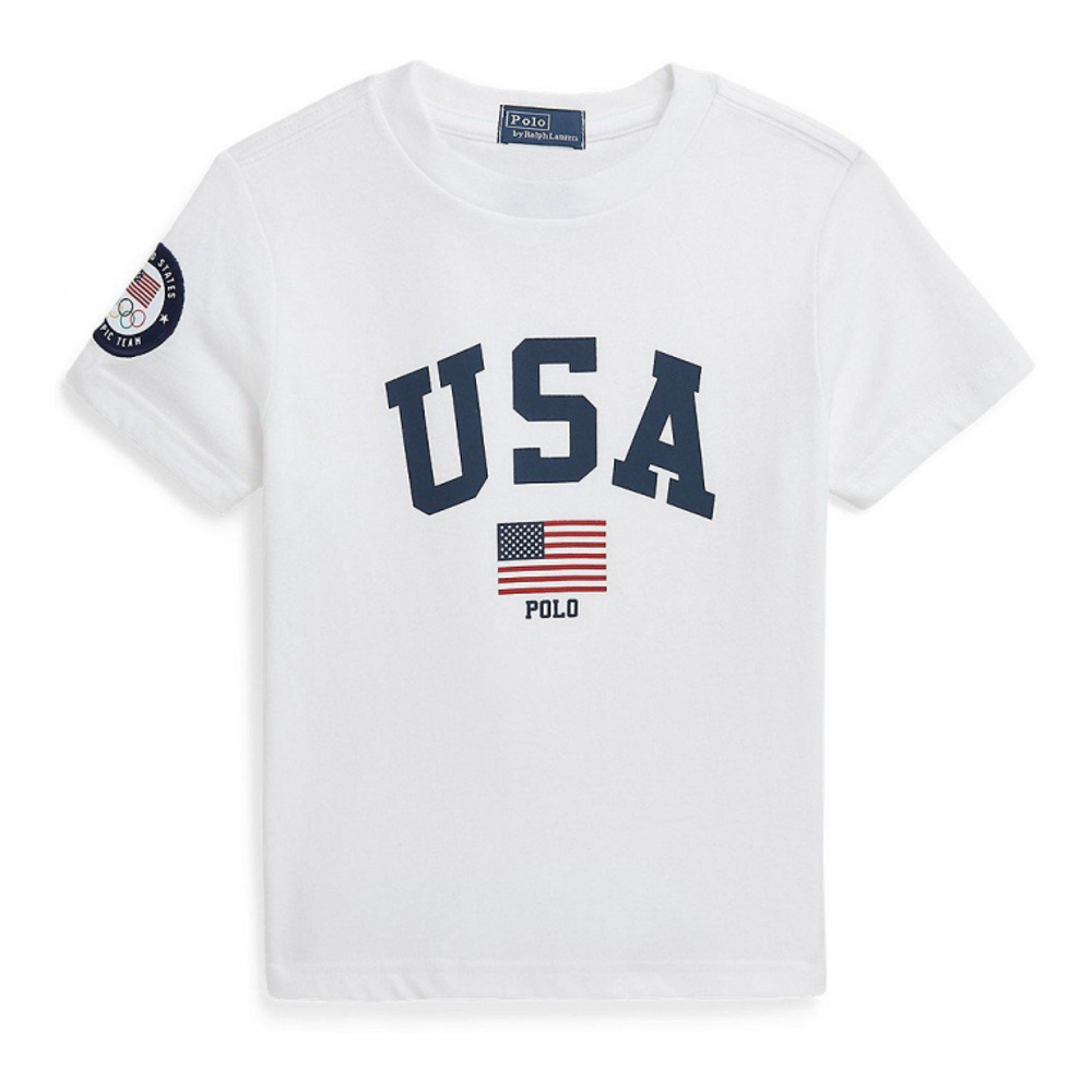 Toddler & Little Boy's 'Team USA Cotton Jersey Tee'