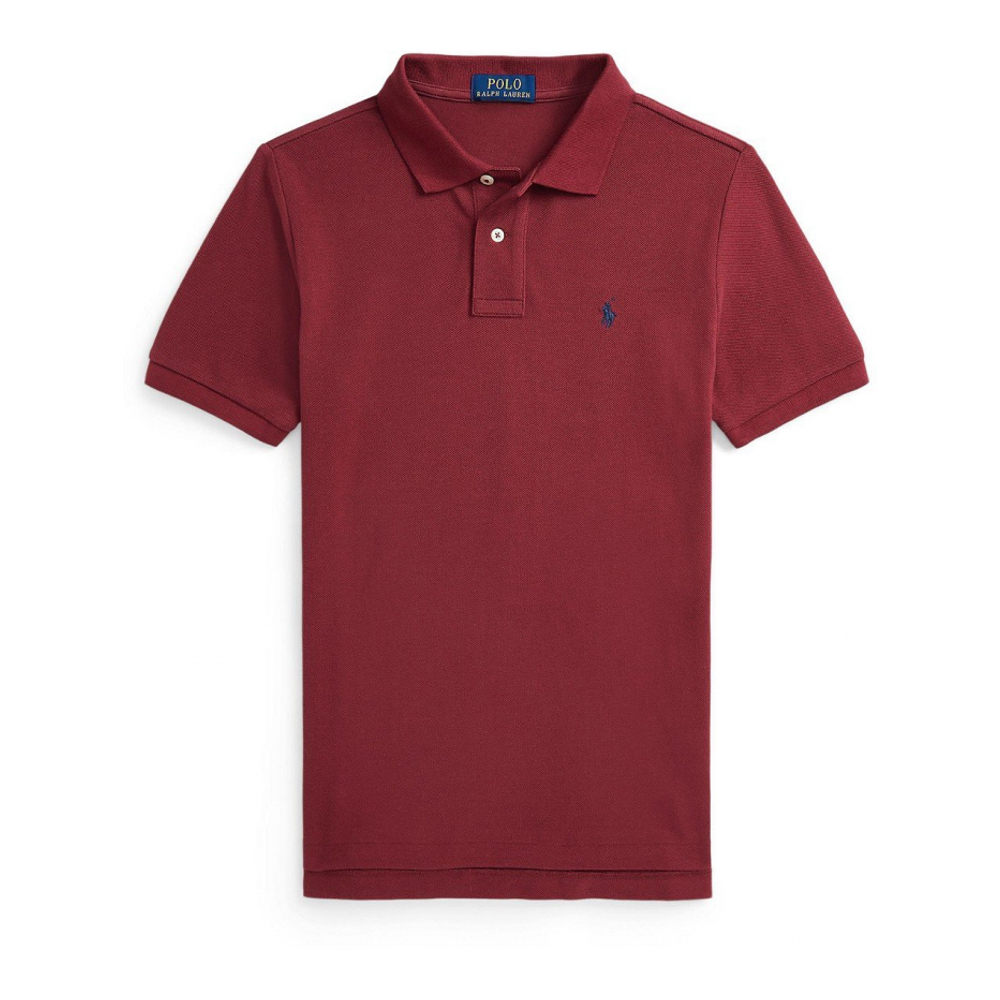 'Cotton Mesh Polo Shirt' pour Grands garçons