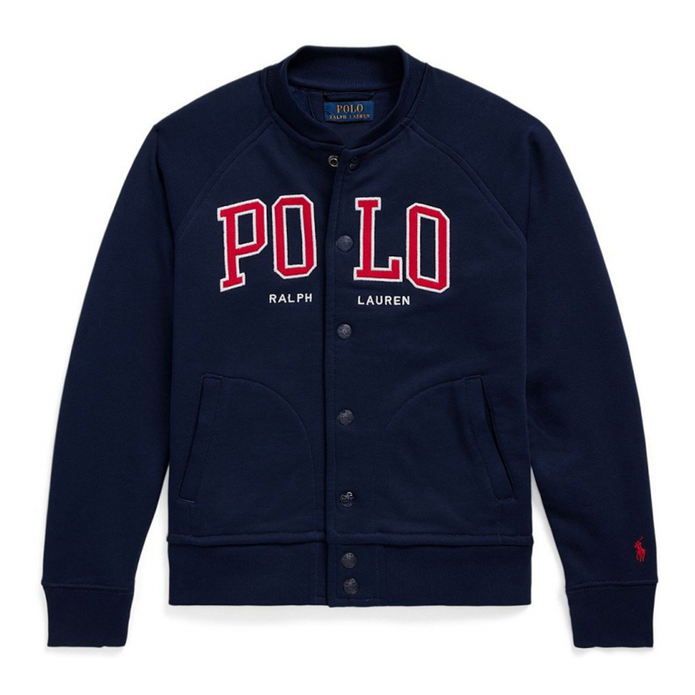 'Logo Fleece Baseball Jacket' pour Grands garçons