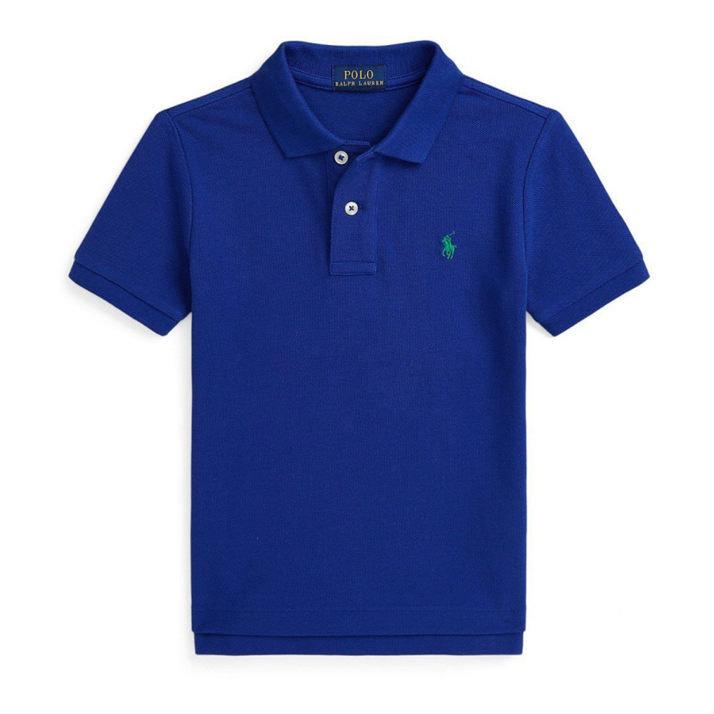 Toddler & Little Boy's 'Cotton Mesh Polo Shirt'