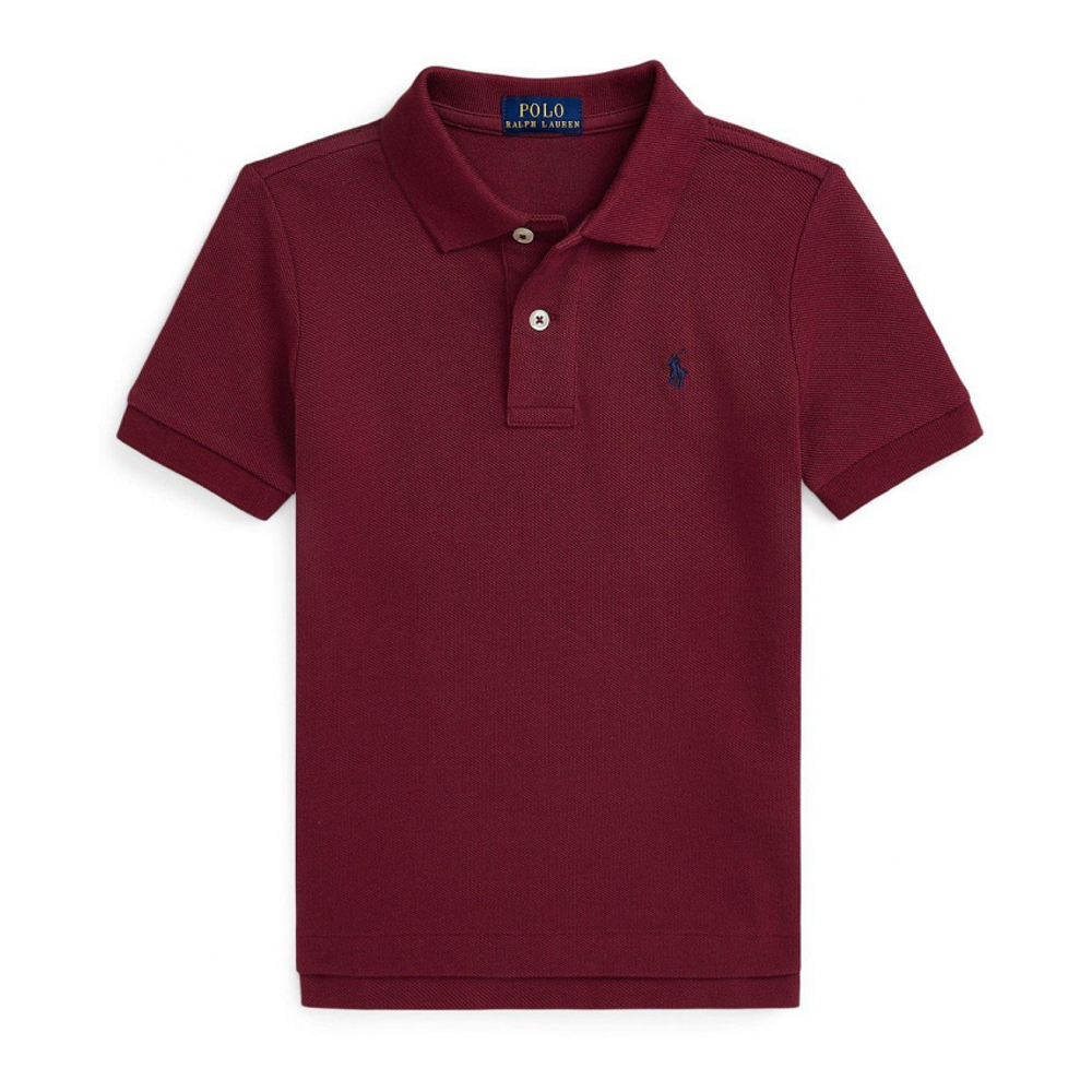 'Cotton Mesh Polo Shirt' pour Enfant et petit garçon