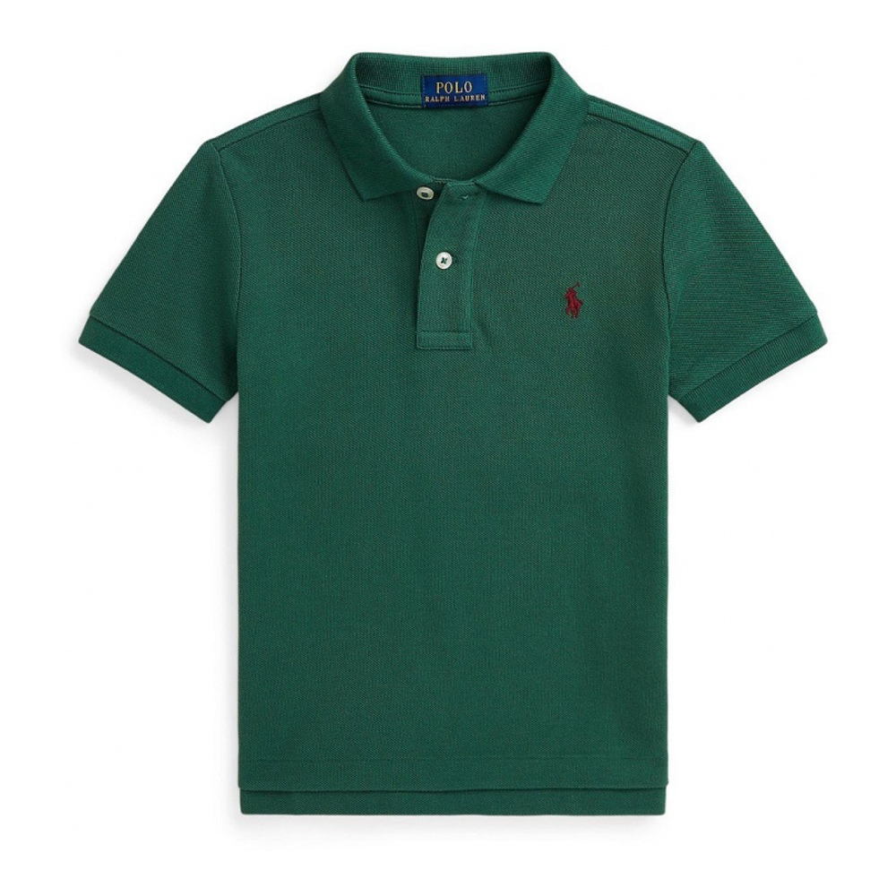 Toddler & Little Boy's 'Cotton Mesh Polo Shirt'