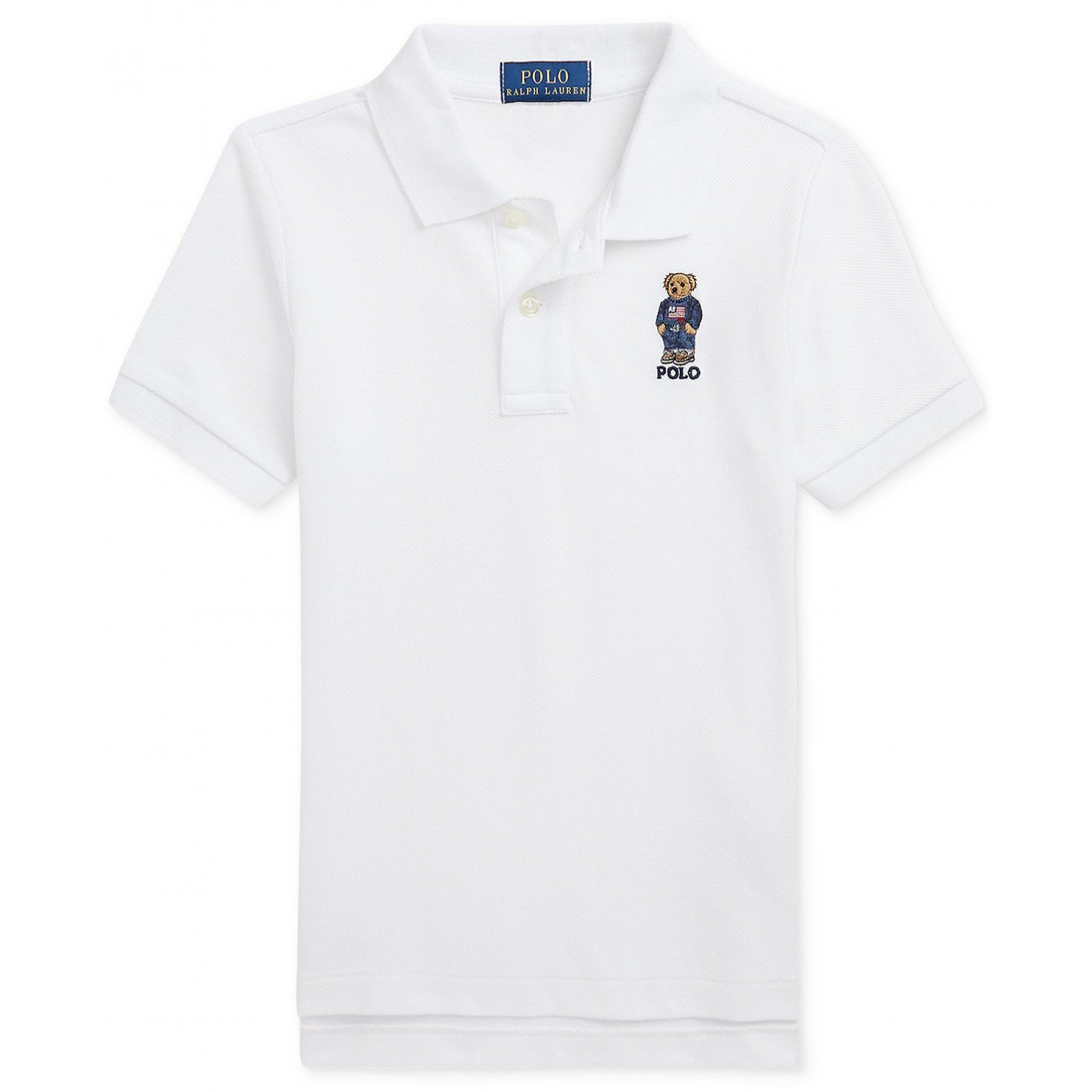 'Polo Bear Cotton Mesh Polo Shirt' pour Enfant et petit garçon