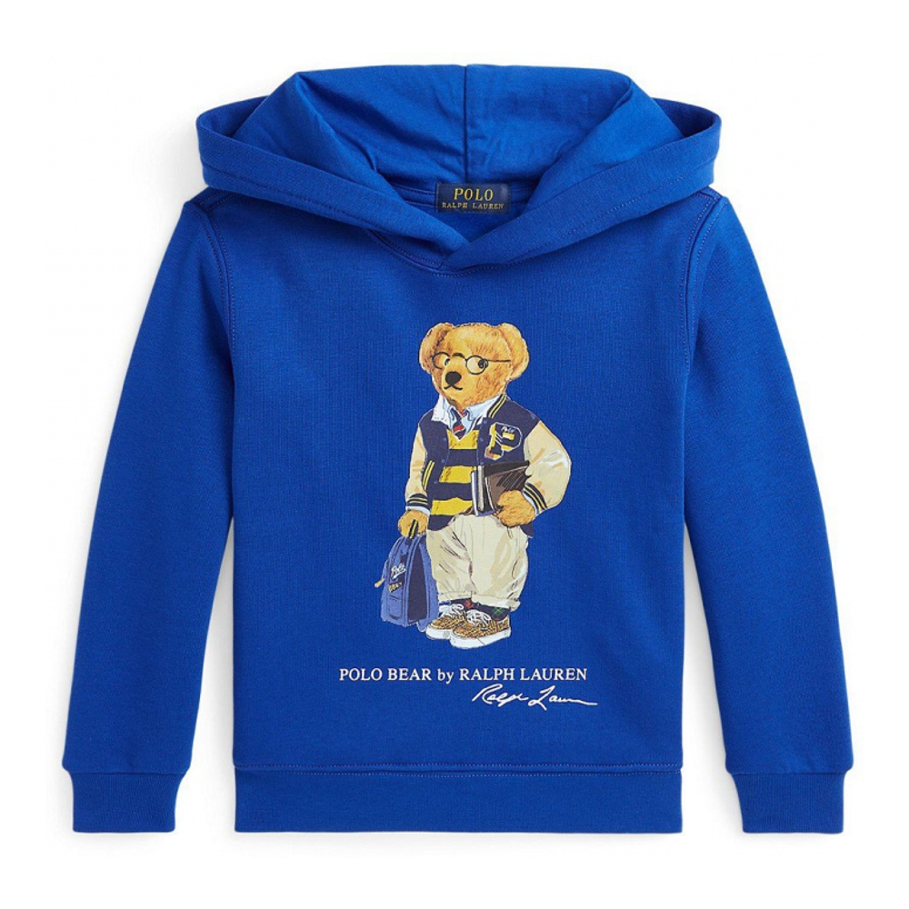 Toddler & Little Boy's 'Polo Bear Fleece Hoodie'