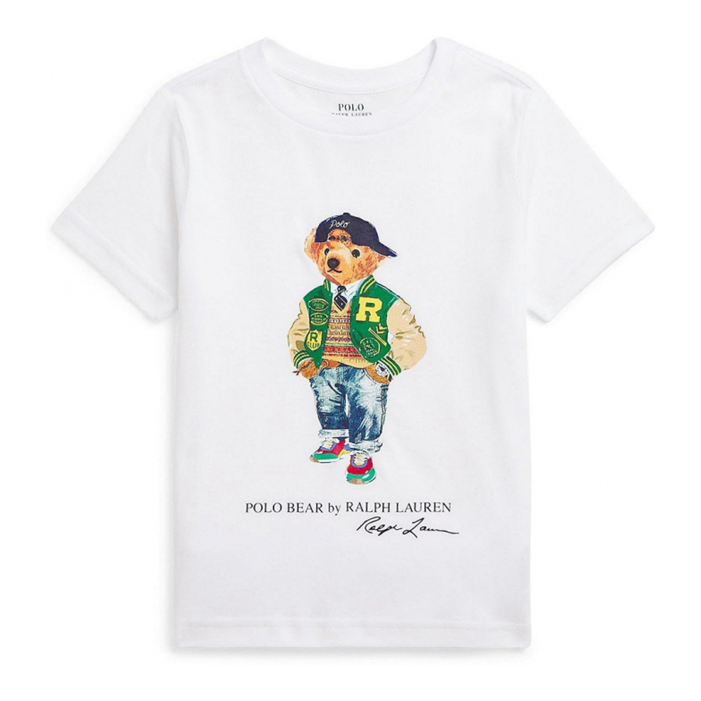 'Polo Bear Cotton Jersey Tee' pour Enfant et petit garçon