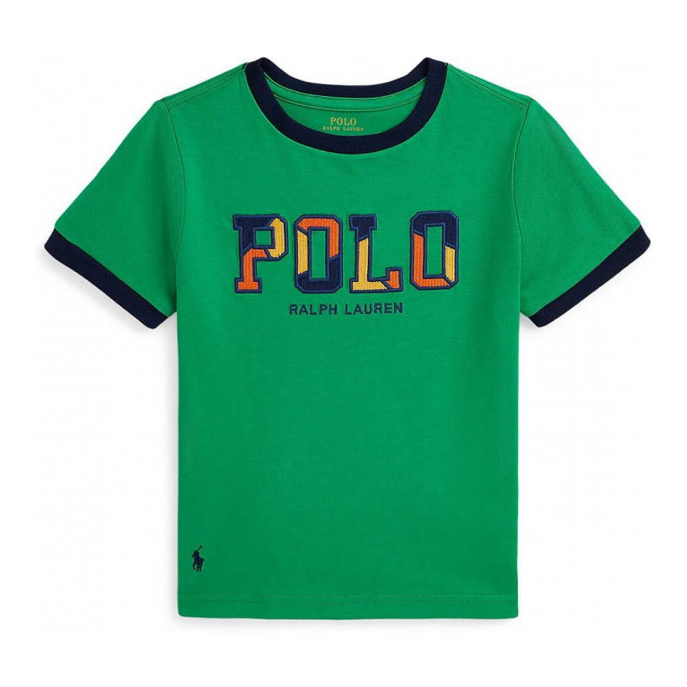 'Corduroy-Logo Cotton Jersey Tee' pour Enfant et petit garçon