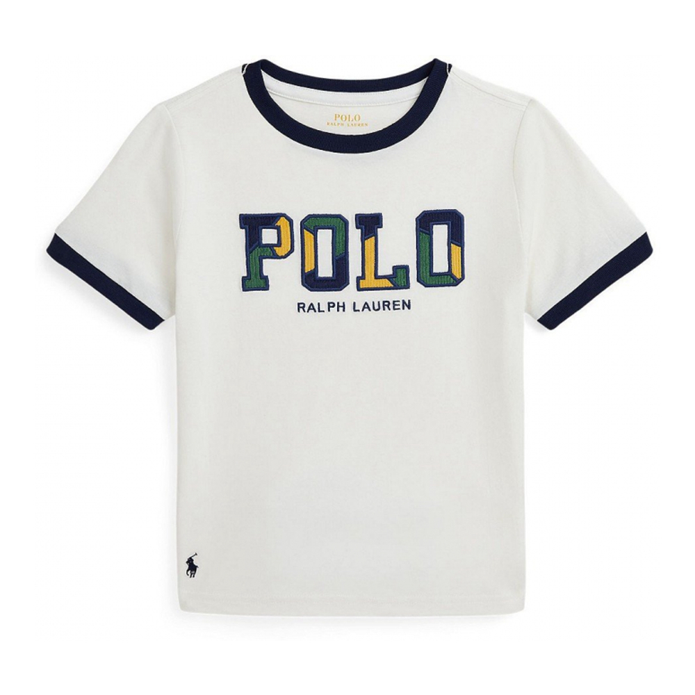 Toddler & Little Boy's 'Corduroy-Logo Cotton Jersey Tee'