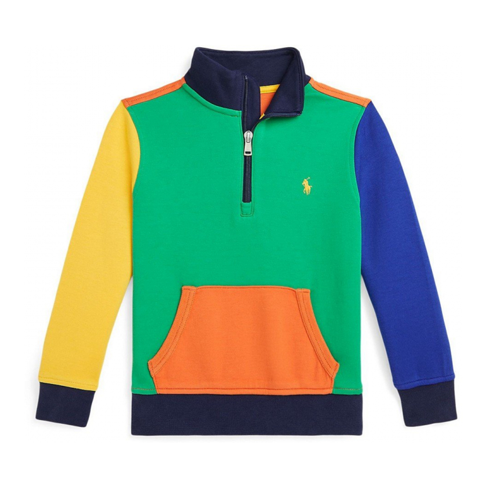 'Color-Blocked Double-Knit Sweatshirt' pour Enfant et petit garçon