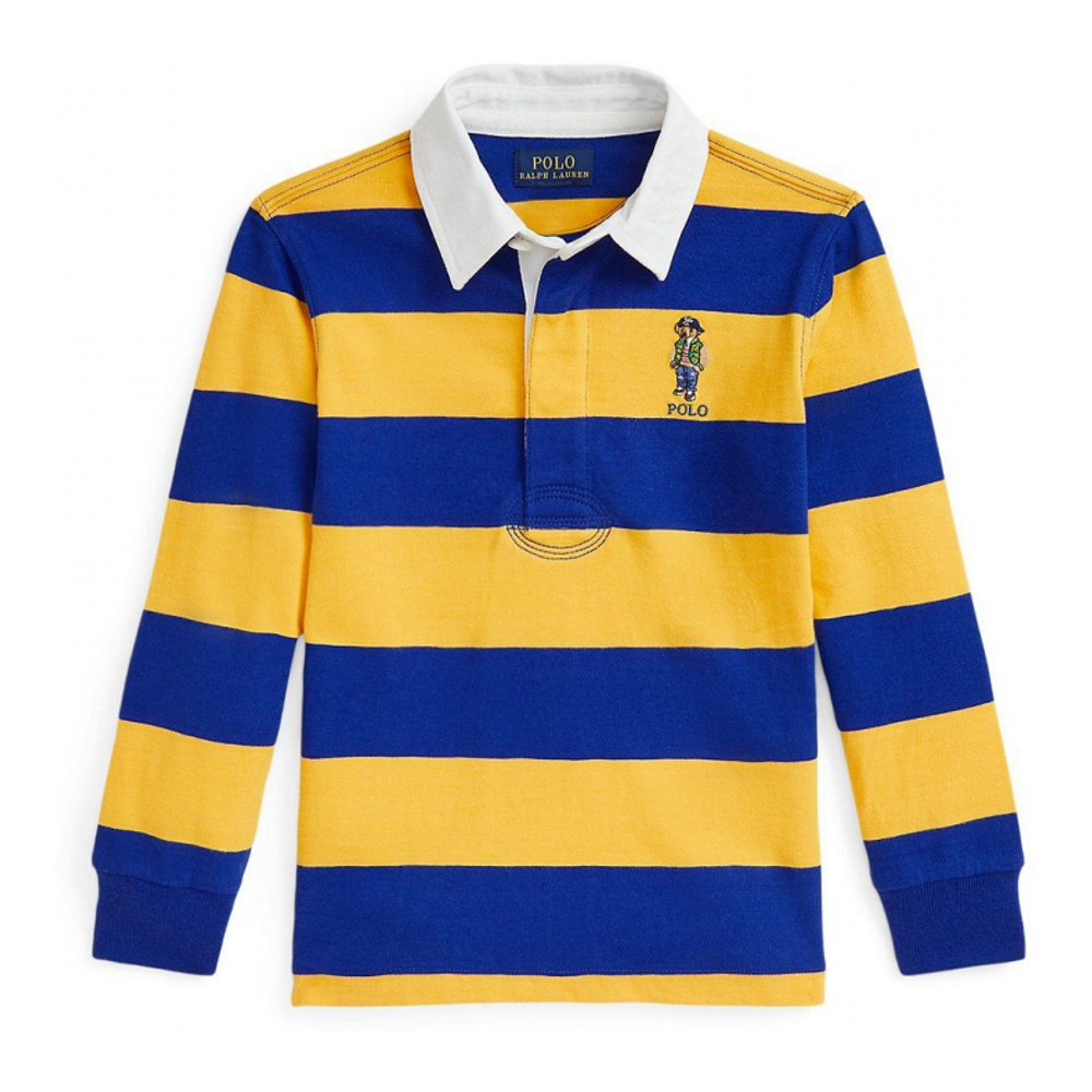 'Polo Bear Cotton Jersey Rugby Shirt' pour Enfant et petit garçon