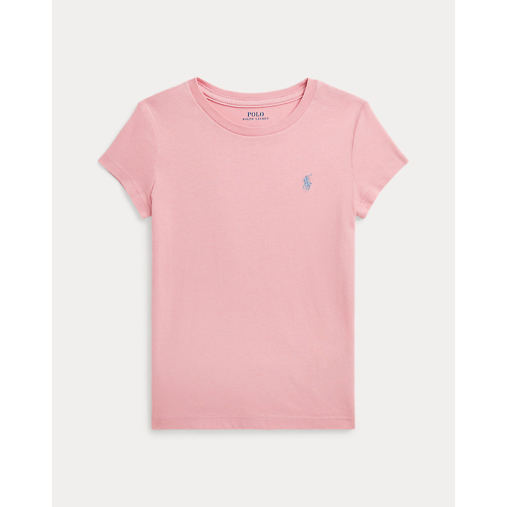 'Cotton Jersey Crewneck Tee' pour Petites filles