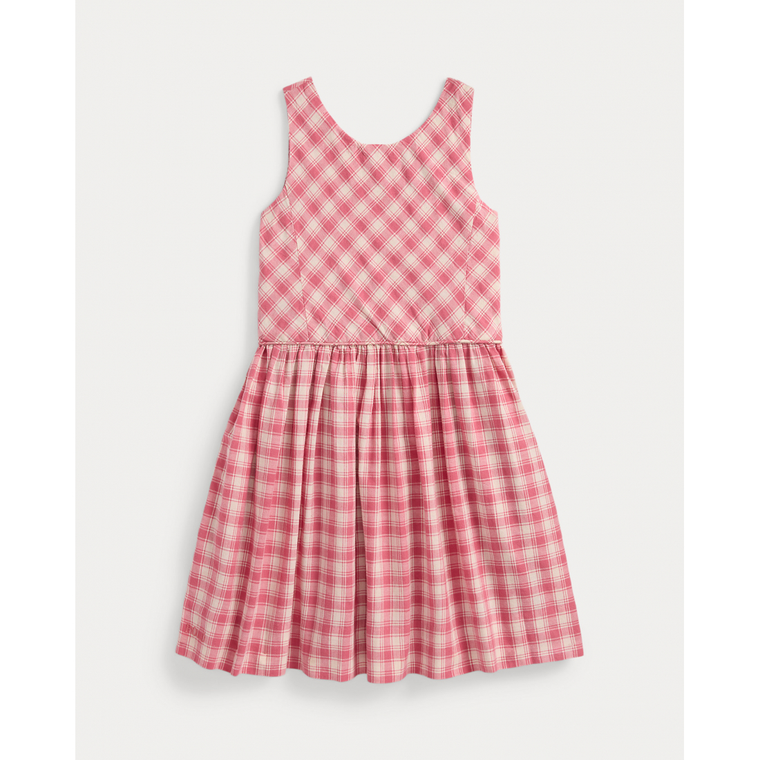 'Gingham Cotton Madras Dress' pour Petites filles