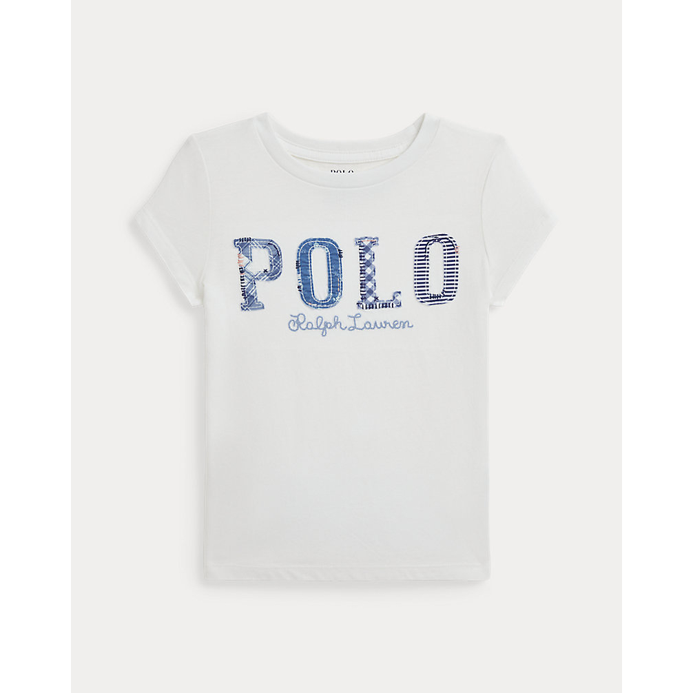 'Mixed-Logo Cotton Jersey Tee' pour Petites filles