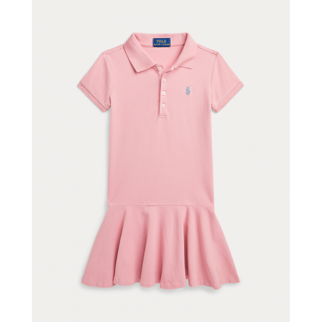 'Stretch Mesh Polo Dress' pour Petites filles