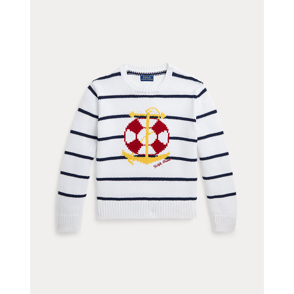 'Knit-Anchor Cotton Sweater' pour Grandes filles