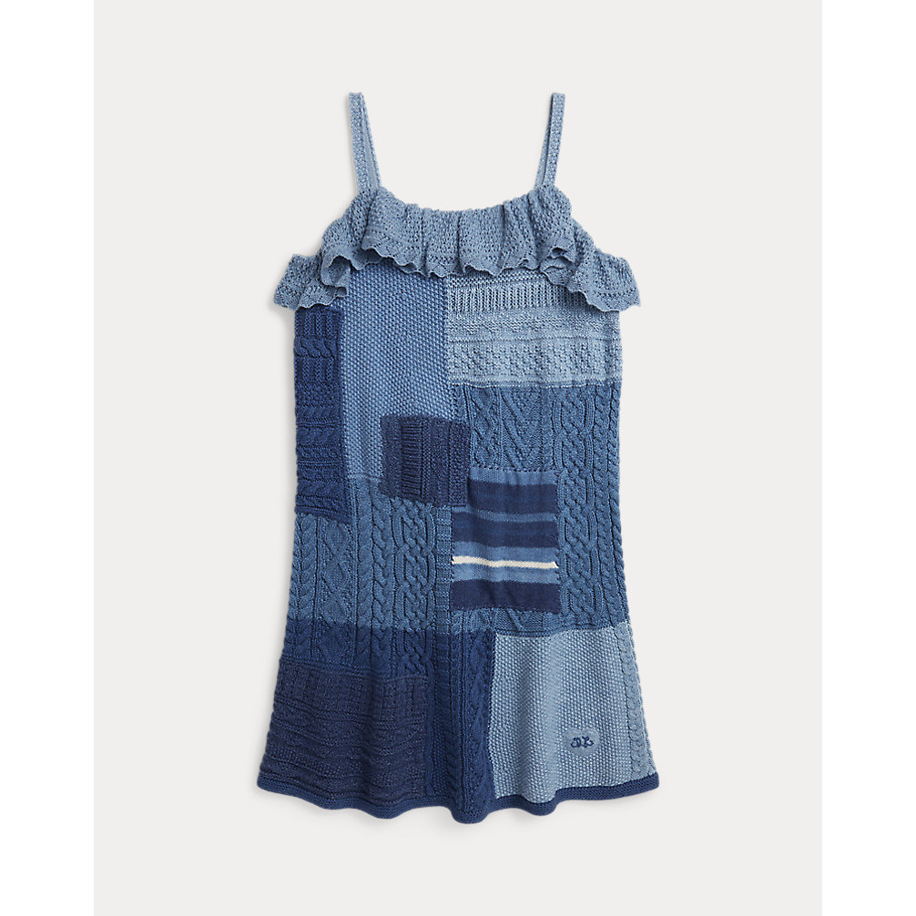 'Patchwork Cotton Sweater Dress' pour Grandes filles