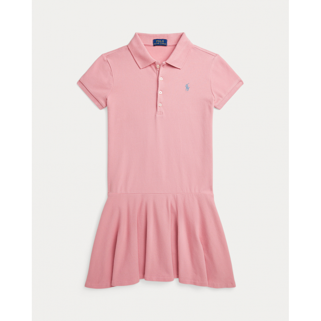 Big Girl's 'Stretch Mesh Polo Dress'