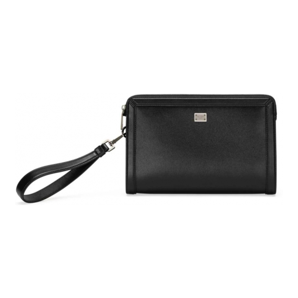 Men's 'Logo-Plaque' Clutch