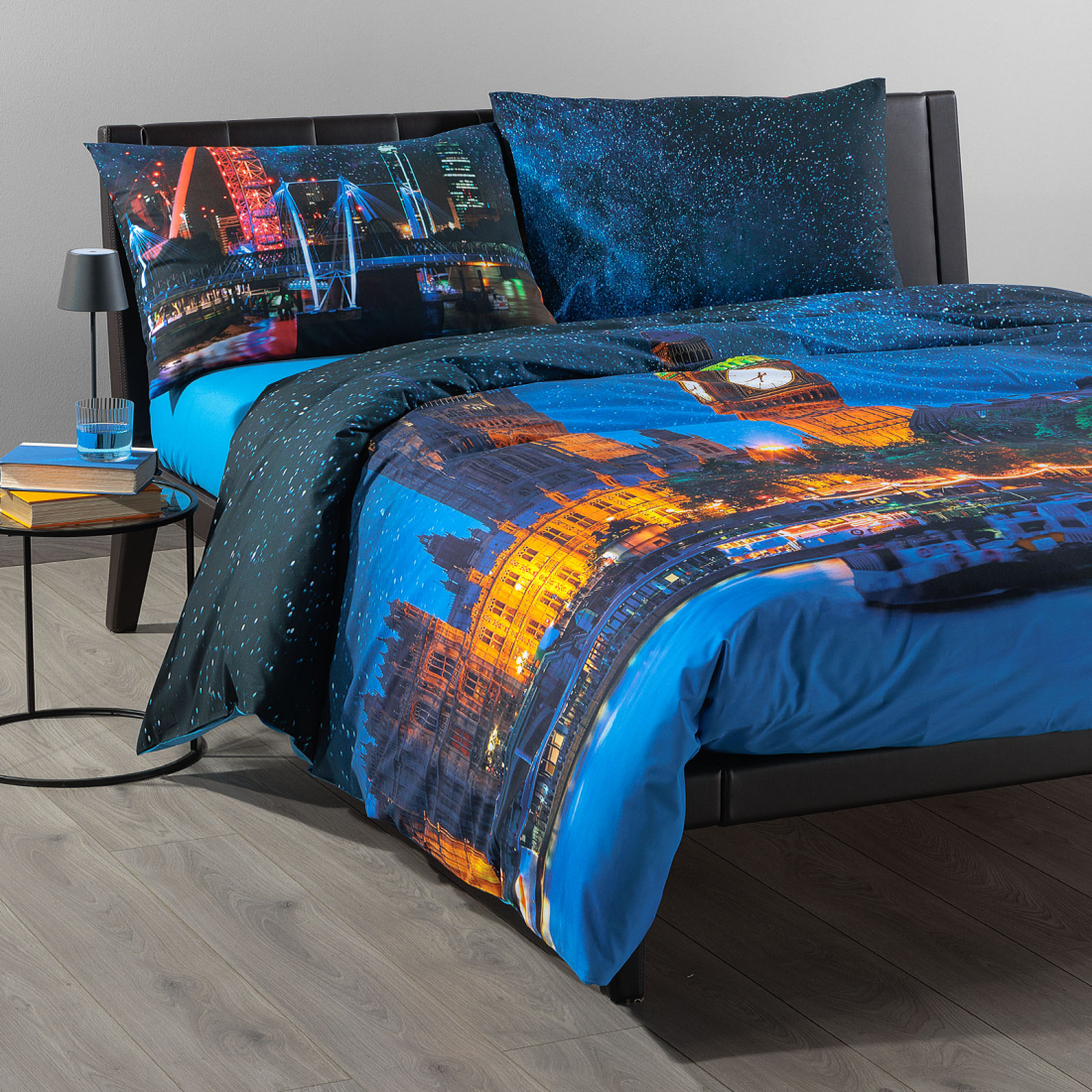 Magical London Bed Linen Set - King size bed, 4 Stücke