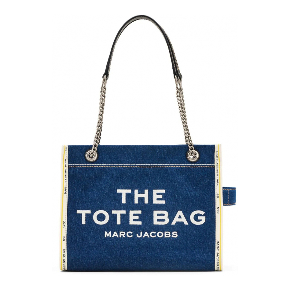 Women's 'The Denim Chain Medium' Tote Bag