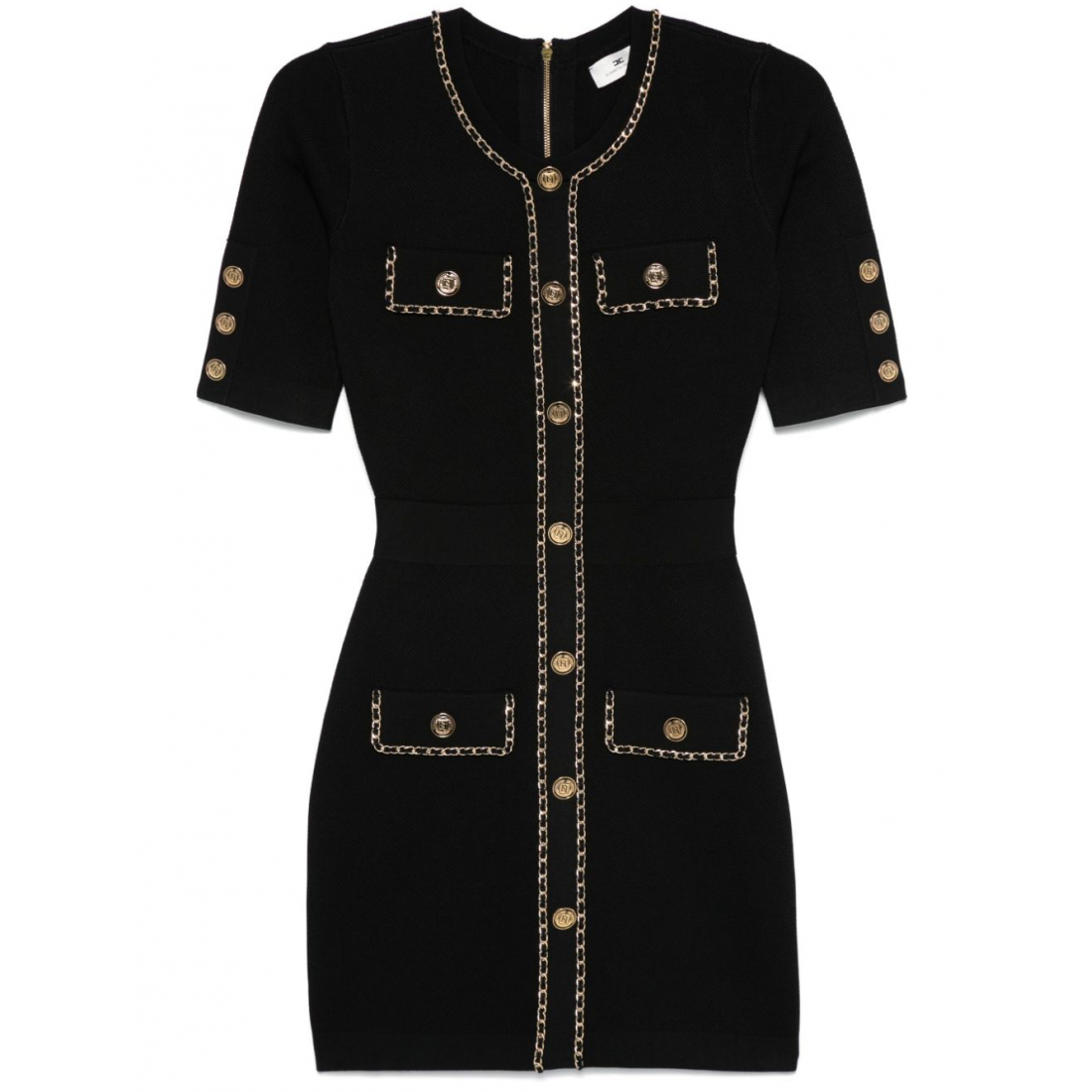 'Chain-Detail' Mini Kleid für Damen